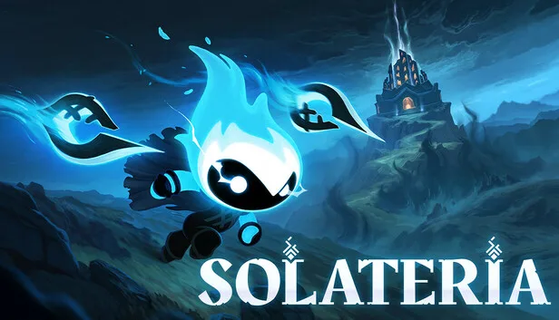 Solateria key art com guerreiro ígneo diante da Primordial Flame