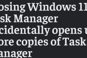Bug bizarro no Windows 11 duplica Gerenciador de Tarefas e afeta desempenho