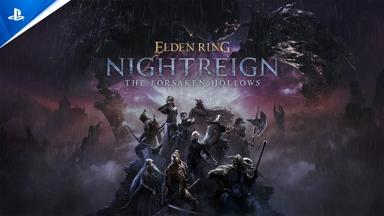 Elden Ring Nightreign The Forsaken Hollows DLC - Arte oficial de divulgação com os novos Nightfarers