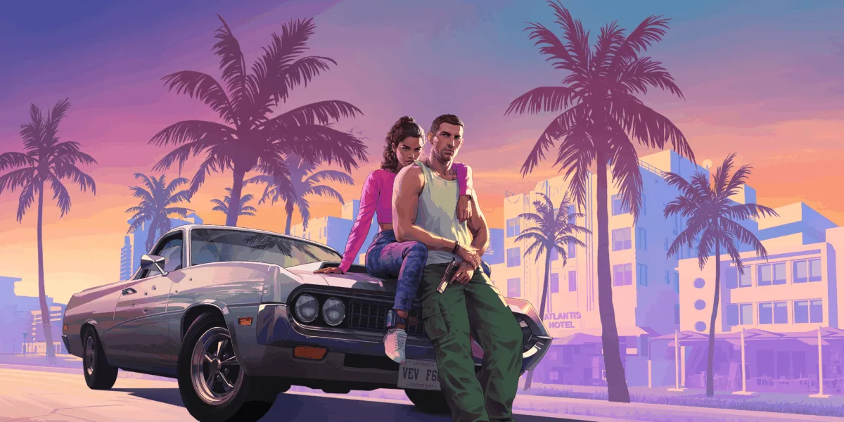 Grand Theft Auto VI: Arte oficial do jogo com a data de lançamento 26 de maio de 2026