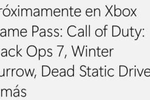Xbox Game Pass: Call of Duty Black Ops 7 e Mais 10 Jogos Chegam em Novembro