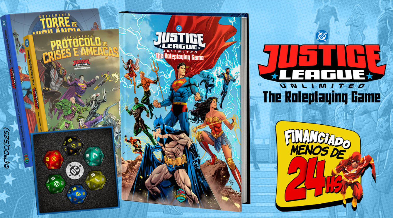 Justice League Unlimited RPG: O Jogo de Mesa da DC Feito no Brasil